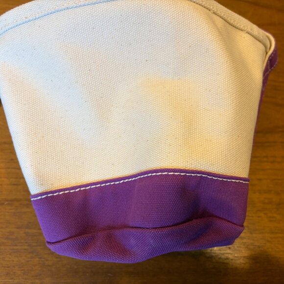 Lands End Happy Birthday Canvas Basket Tote - EUC - Rare Find! - Picture 3 of 6